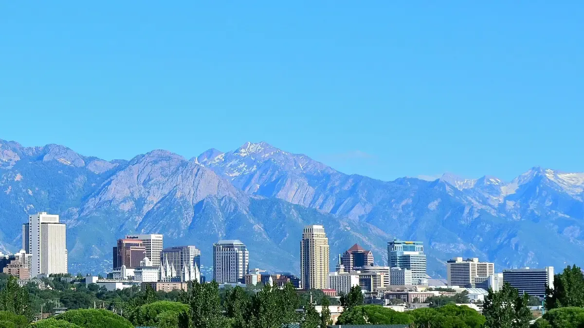 Salt Lake City skyline, Utah